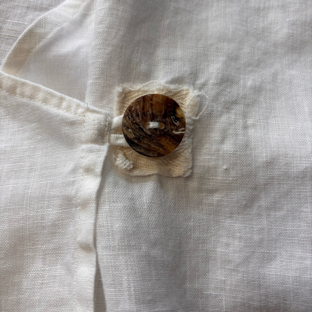 4 Love And Liberty Johnny Was Linen Crochet Embroidered Wrap Style Top Size M - Picture 13 of 16